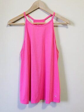 Old Navy Hot Pink Thin Strap Racerback Tank Top Medium